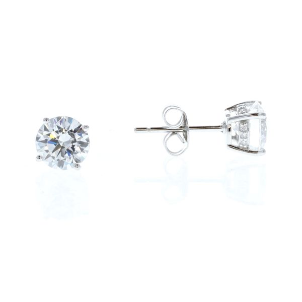 REIGN Sterling Silver CZ and White Pearl Stud Earrings Mother's Day Gift set Harmony Jewellers Grimsby, ON