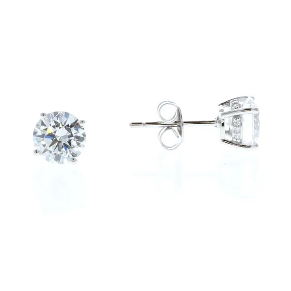 REIGN Sterling Silver CZ and White Pearl Stud Earrings Mother's Day Gift set Image 2 Harmony Jewellers Grimsby, ON