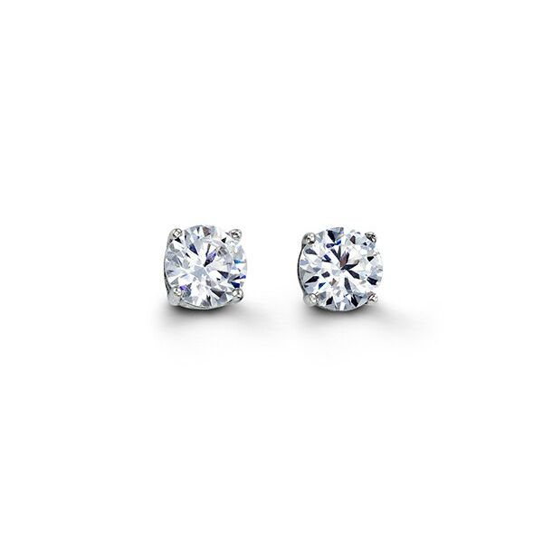 Sterling Silver 6mm CZ Stud Earrings Harmony Jewellers Grimsby, ON