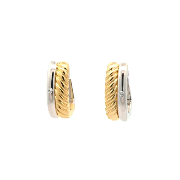 Sterling Silver Two-Toned Gold Plated Earrings Harmony Jewellers Grimsby, ON