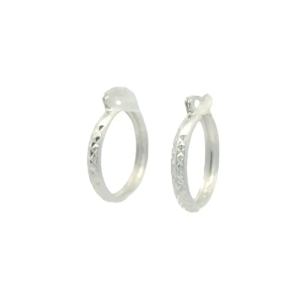 Sterling Silver Diamond Cut 20mm Hoop Earrings Harmony Jewellers Grimsby, ON