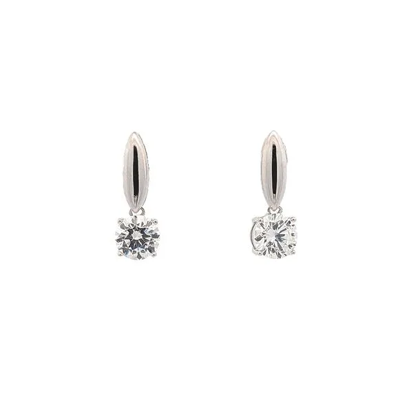 Reign Sterling Silver Rhodium Plated CZ Drop Earrings Harmony Jewellers Grimsby, ON