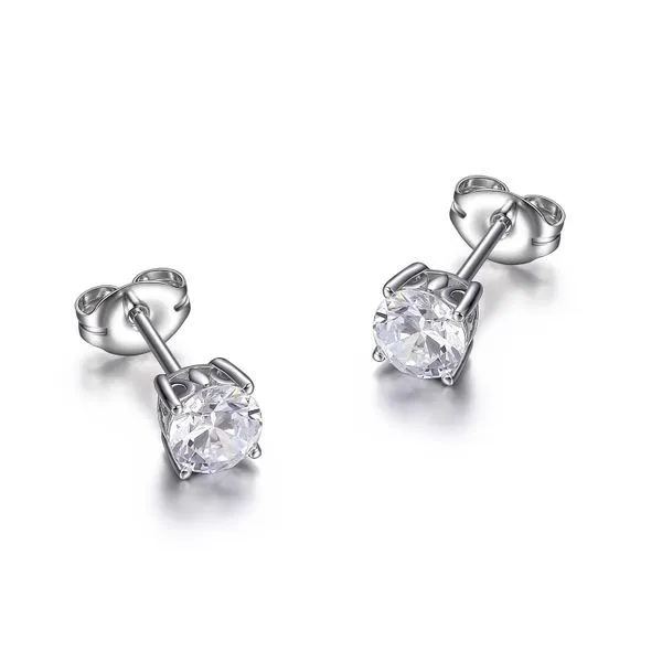 Reign Sterling Silver CZ Stud Earrings Harmony Jewellers Grimsby, ON