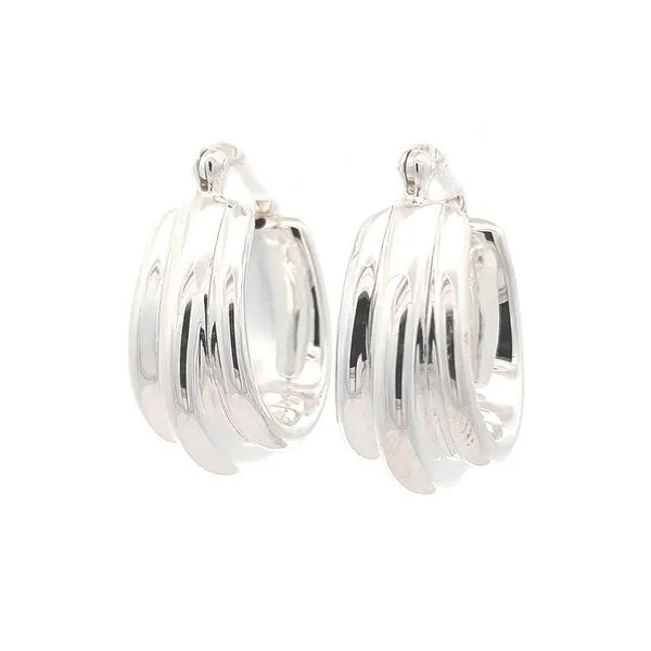 Sterling Silver Oval Hoop Earrings Harmony Jewellers Grimsby, ON