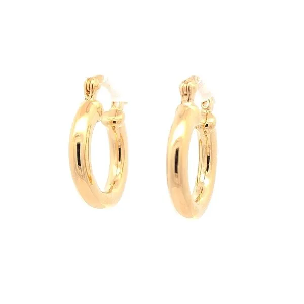 Sterling Silver Gold Plated Hoop Earrings Harmony Jewellers Grimsby, ON