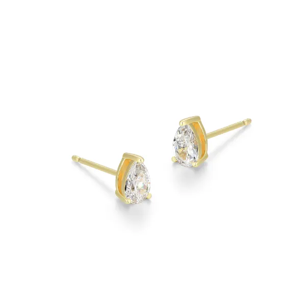 REIGN Sterling Silver Gold Plated CZ Studs Harmony Jewellers Grimsby, ON