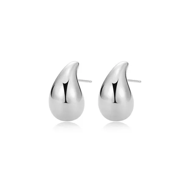REIGN Rhodium Plated Sterling Silver Teardrop Earrings Harmony Jewellers Grimsby, ON