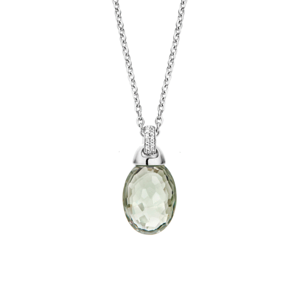 Sterling Silver Green Stone Necklace Final Sale Harmony Jewellers Grimsby, ON