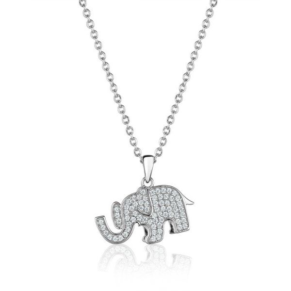 Sterling Silver CZ Elephant Necklace Harmony Jewellers Grimsby, ON