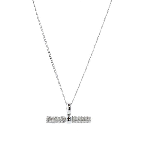 REIGN Sterling Silver T-Bar CZ 17