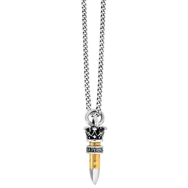 King Baby - .22 Caliber Bullet w/Silver Ring Pendant - 24