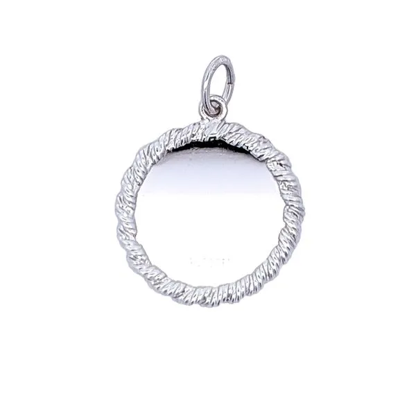 Sterling Silver Rope Framed Disc Pendant Harmony Jewellers Grimsby, ON