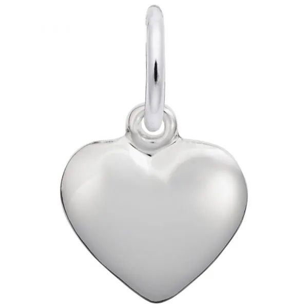 Sterling Silver Medium Puffy Heart Pendant Harmony Jewellers Grimsby, ON