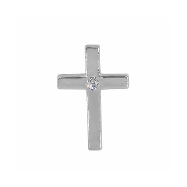 Sterling Silver CZ Small Cross Pendant Harmony Jewellers Grimsby, ON