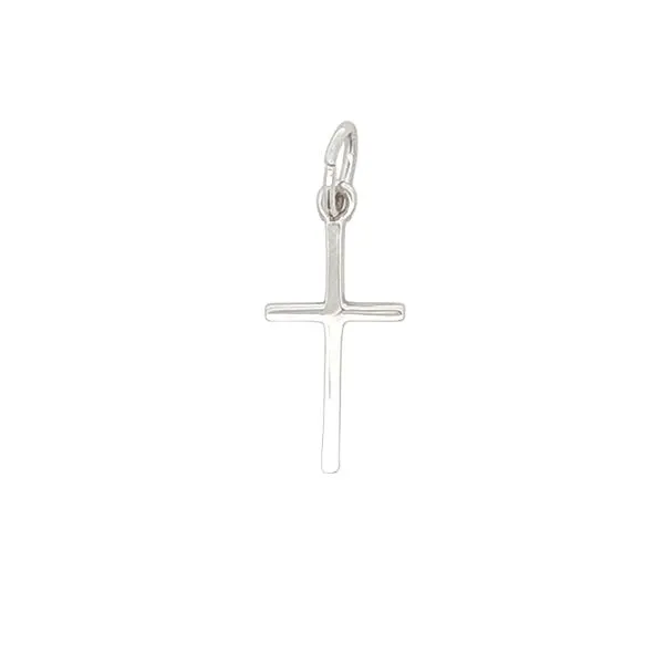 Sterling Silver Medium Thin Cross Charm Harmony Jewellers Grimsby, ON