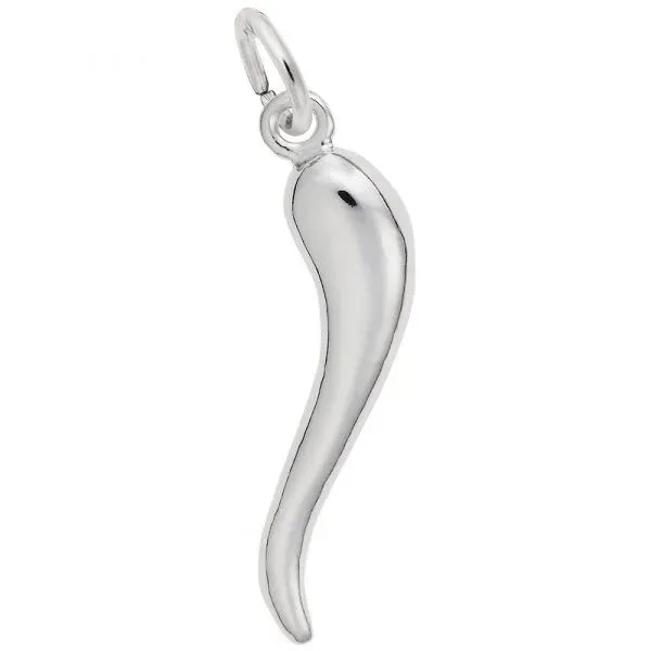 Sterling Silver Large Italian Horn Pendant Harmony Jewellers Grimsby, ON