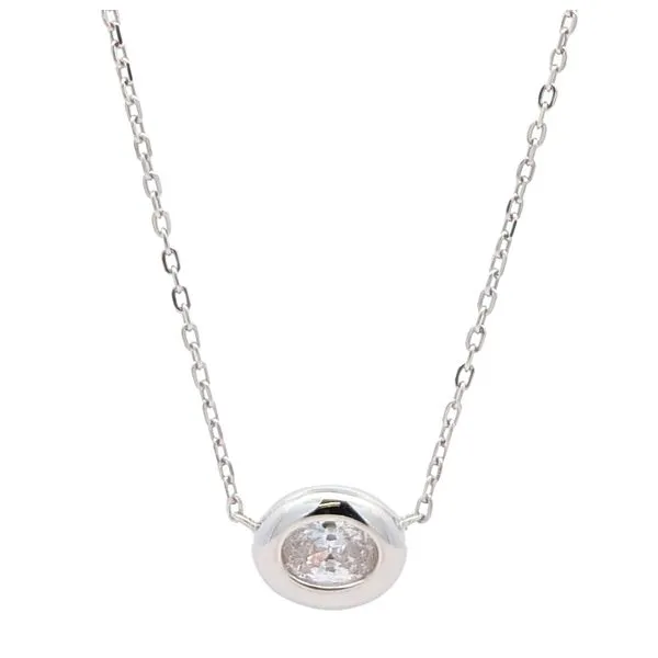 Reign Sterling Silver Rhodium Plated Cubic Zirconia Necklace Harmony Jewellers Grimsby, ON