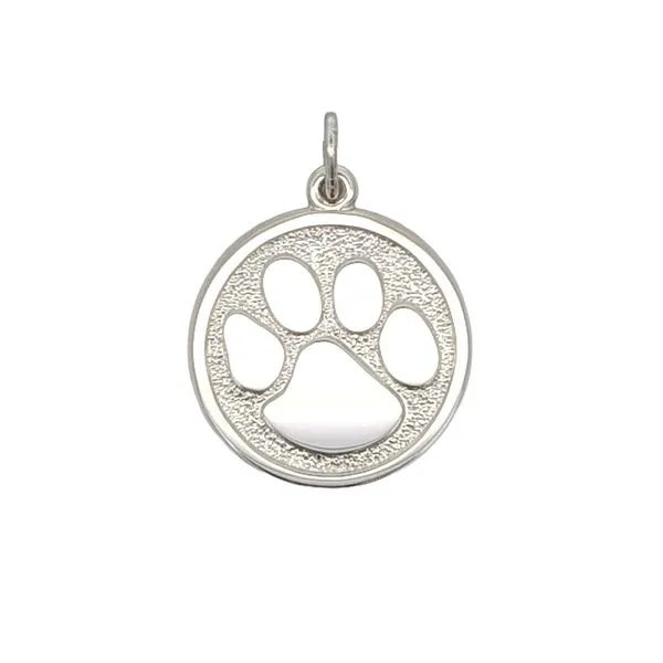 Sterling Silver Paw Print Pendant Harmony Jewellers Grimsby, ON