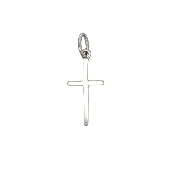 Sterling Silver Medium Thin Cross Charm Harmony Jewellers Grimsby, ON