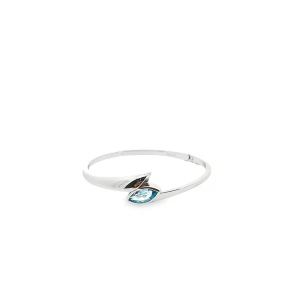 Breuning Sterling Silver Blue Topaz Bangle Bracelet Harmony Jewellers Grimsby, ON