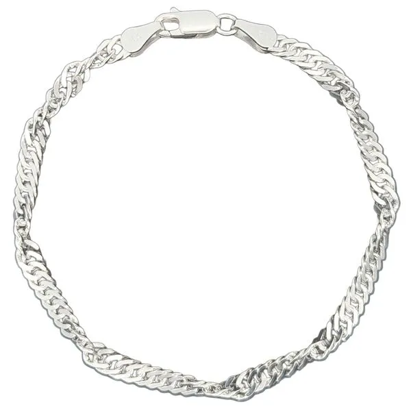 Sterling Silver 4.4mm Singapore 7