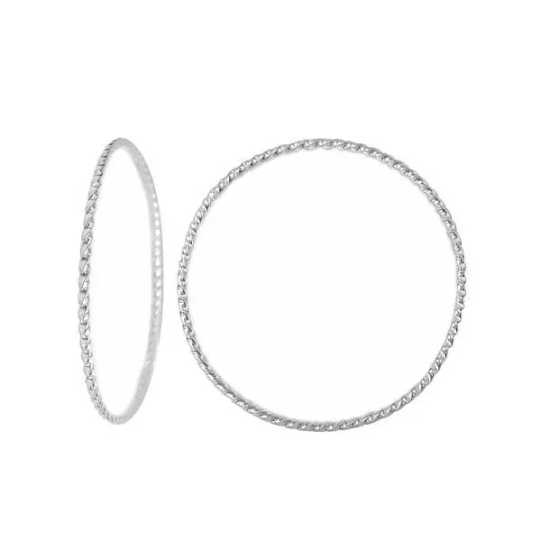 Sterling Silver Twisted Round Shape Bangle Harmony Jewellers Grimsby, ON