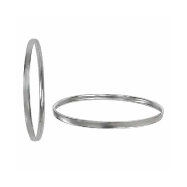 Sterling Silver Smooth Flat Round Shape Bangle Harmony Jewellers Grimsby, ON