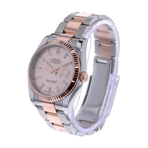 Rolex Datejust 126231 36mm Everose Gold & Steel Image 2 Harmony Jewellers Grimsby, ON