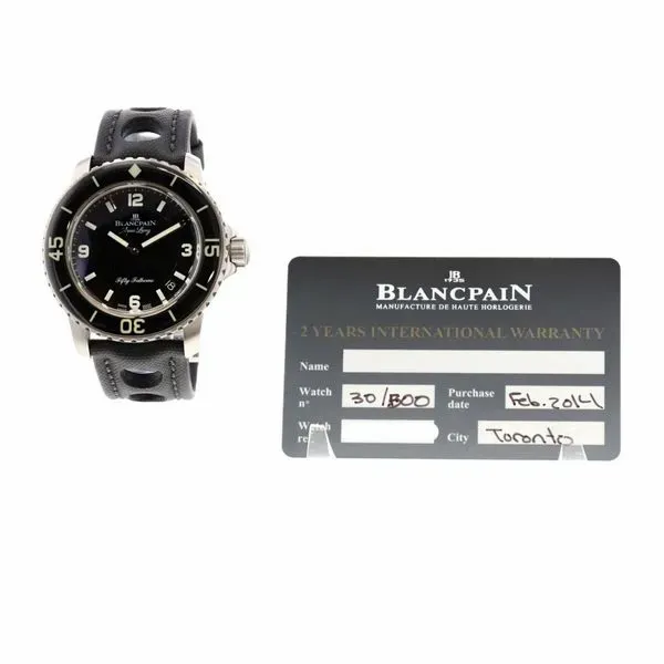 Blancpain Fifty Fathoms Tribute to Aqua Lung 5015C 1130 52B  45mm 2013 Image 4 Harmony Jewellers Grimsby, ON