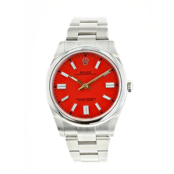 Rolex with red best sale