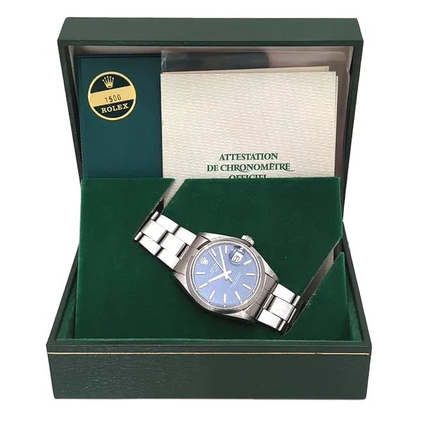 Rolex Oyster Perpetual Date 1500 34mm 1971 Image 4 Harmony Jewellers Grimsby, ON