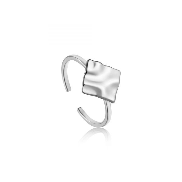 Sterling Silver Ania Haie Crush Square Adjustable Ring Harmony Jewellers Grimsby, ON