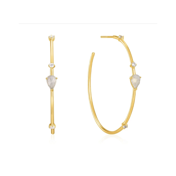 Gold Midnight Hoop Earrings Harmony Jewellers Grimsby, ON