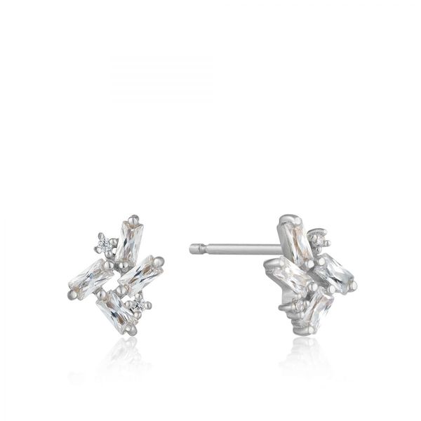 Glow Getter Silver Cluster Stud Earrings Harmony Jewellers Grimsby, ON