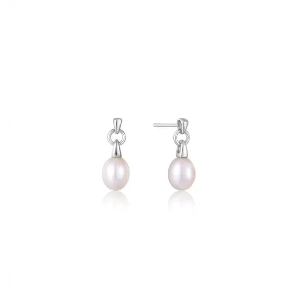 Ania Haie Silver Pearl Drop Stud Earrings Harmony Jewellers Grimsby, ON