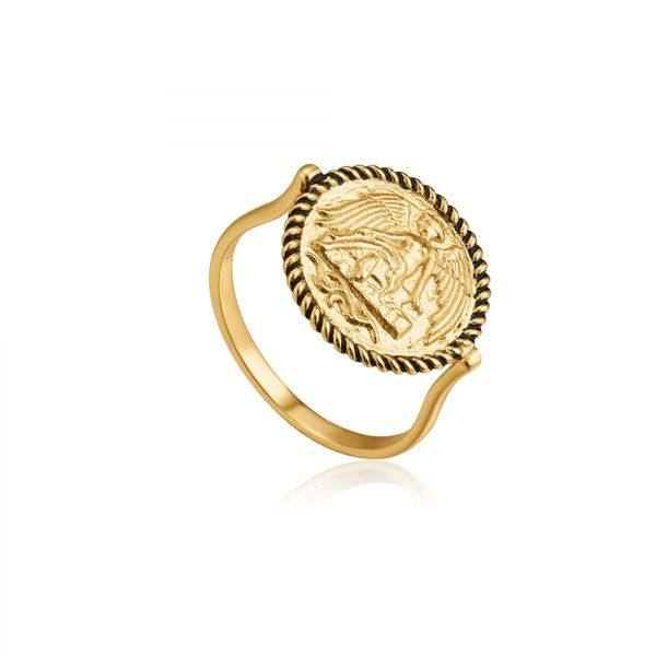 Winged Goddess Ring Shiny Gold Harmony Jewellers Grimsby, ON