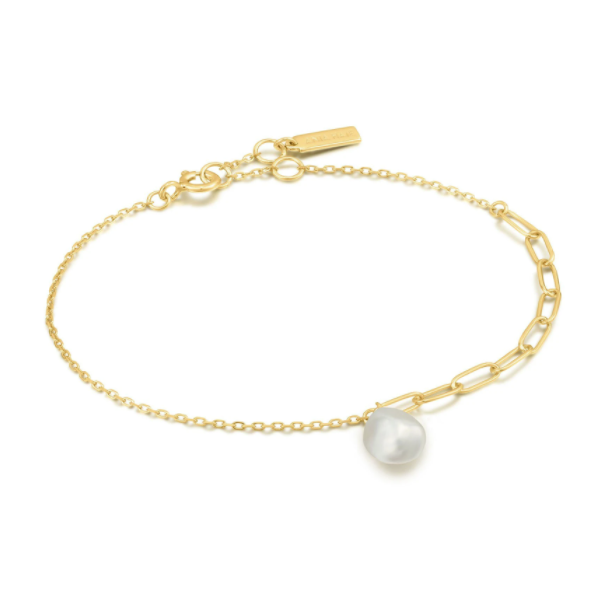 Ania Haie Gold Pearl Chunky Bracelet Harmony Jewellers Grimsby, ON
