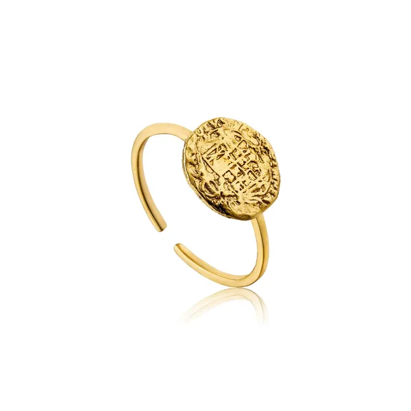 Gold Emblem Adjustable Ring Harmony Jewellers Grimsby, ON