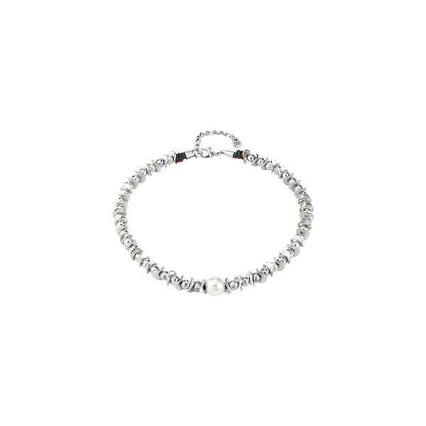 LA PERLA DEL DESIERTO Short Silver Plated Necklace with Pearl Harmony Jewellers Grimsby, ON