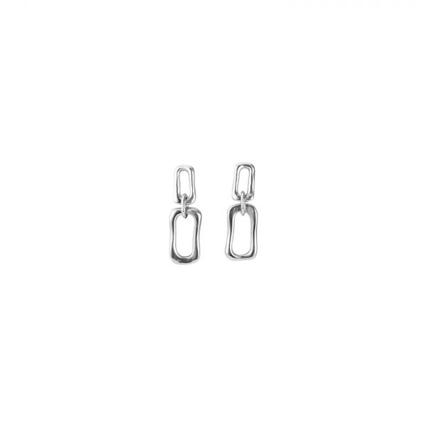DATE Rectangular Link Drop Earrings Harmony Jewellers Grimsby, ON