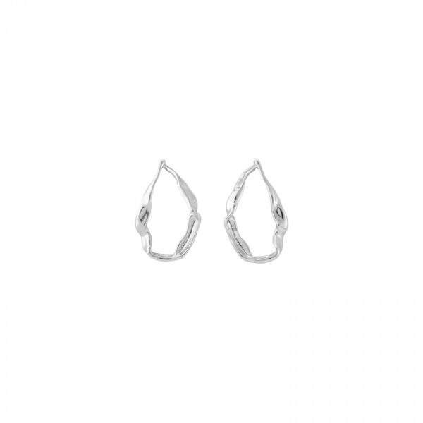 TIDE  Silver Plated Candle Shape Hoop Earrings Harmony Jewellers Grimsby, ON
