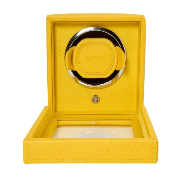 Cub Single Watch Winder With Cover - Yellow Image 3 Harmony Jewellers Grimsby, ON