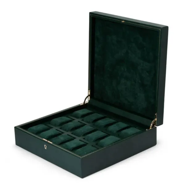 British Racing Green 15 Piece Watch Box Image 2 Harmony Jewellers Grimsby, ON