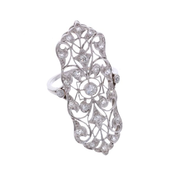 Platinum Custom Made Vintage Diamond Ring Harmony Jewellers Grimsby, ON