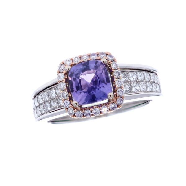 18KT White and Rose Gold Natural Purple Sapphire and 0.84ctw Diamond Ring Harmony Jewellers Grimsby, ON