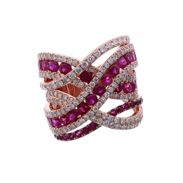 14KT Rose Gold Natural Ruby and 1.35ctw Diamond Fashion Ring Harmony Jewellers Grimsby, ON