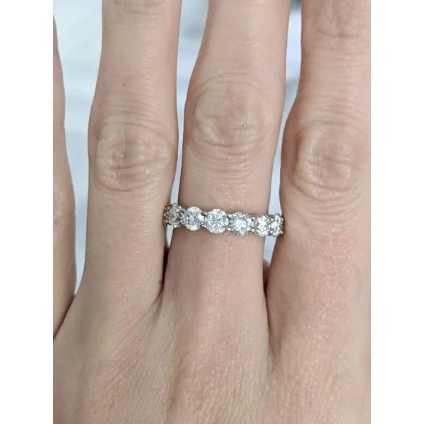 18KT White Gold 4.45ctw Diamond Eternity Band Image 2 Harmony Jewellers Grimsby, ON