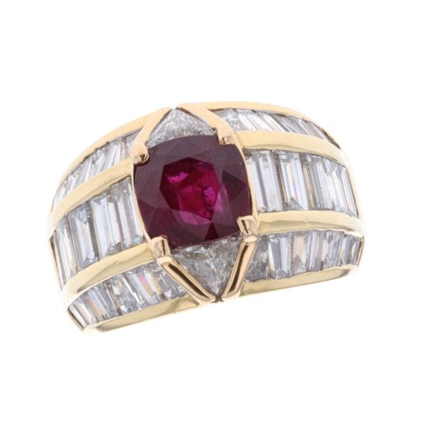 18KT Yellow Gold Ruby and 6.05ctw Diamond Ring Harmony Jewellers Grimsby, ON