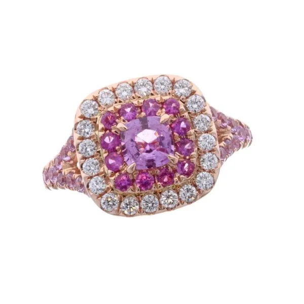 18KT Rose Gold Natural Pink Sapphire and 0.41ctw Diamond Ring Harmony Jewellers Grimsby, ON