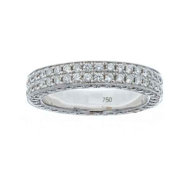 18KT White Gold 1.80ctw Diamond Cluster Eternity Band Harmony Jewellers Grimsby, ON